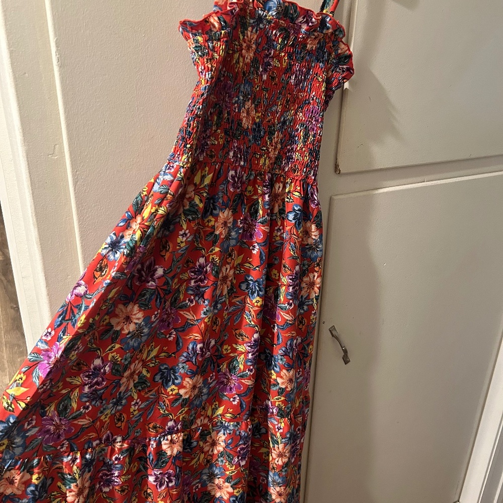 Long floral dress